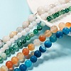 Natural Agate Beads Strands G-MSMC007-24-5