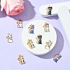 10Pcs 5 Colors Alloy Enamel Pendants FIND-YW0005-30-4