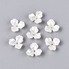 ABS Plastic Imitation Pearl Bead Caps KY-Q004-02B-1