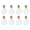 8Pcs Round Glass Bottle for Bead Containers BOTT-FS0001-03-1