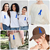 Awareness Ribbon Nylon Brooch JEWB-WH0056-008B-7