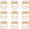 14Pcs Rectangle Alloy Buckles FIND-CY0002-02G-1