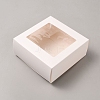 Square Cardboard Paper Gift Box CON-WH0092-68B-02-1