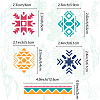 Ethnic Aztec Theme Stainless Steel Metal Cutting Dies Stencils DIY-WH0289-127-3