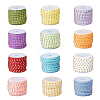 SUPERFINDINGS 12 Rolls 12 Colors Faux Suede Cord LW-FH0001-01B-1