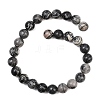 Natural Black Netstone Beads Strands G-L648-A11-16mm-4