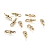 Brass Lobster Claw Clasps ZIRC-F120-015G-3