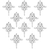 10Pcs Brass Stud Earring Findings KK-BBC0021-68-7