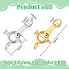 4Pcs 2 Colors 925 Sterling Silver Spring Ring Clasps STER-PH0001-98-2