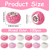 100cs Large Hole Resin European Beads RESI-PA0001-22B-2