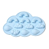 Cloud with Teardrop & Cloud & Rainbow Pattern DIY Fondant Silicone Molds DIY-G114-02-3