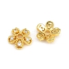 Brass Micro Pave Clear Cubic Zirconia Bead Caps CU-CBA6A75-28G-2