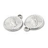 Non-Tarnish 304 Stainless Steel Pendants STAS-L020-006P-2
