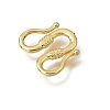 Brass M-Hook Clasps KK-CBA0DF0-14E-G-2
