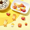 15Pcs 5 Colors Opaque Resin Pendants RESI-YW0005-64-4