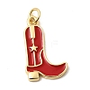 Brass Enamel Pendants KK-A296-51G-01-1