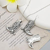 Bohemian Alloy Pendant Necklaces & Dangle Earrrings Sets for Women WG80A03-01-1