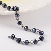 Handmade Glass Beaded Chains for Necklaces Bracelets Making AJEW-JB00173-2