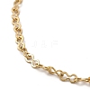 Ion Plating(IP) 304 Stainless Steel Gourd Link Chain Bracelet for Women BJEW-G667-04G-2