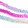 Transparent Painted Glass Beads Strands LS-DGLA-A034-T2mm-A14-4
