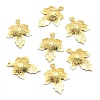 Brass Pendants KK-P155-07G-NR-1