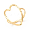 Ion Plating(IP) 201 Stainless Steel Open Cuff Ring X-RJEW-E063-47G-1