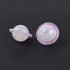UV Plating Rainbow Iridescent Acrylic Beads PACR-M003-11A-2