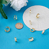 Biyun 9Pcs 9 Style Brass Cuff Earrings EJEW-BY0001-01-5