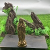 Natural Elephant Skin Jasper Carved Healing Virgin Mary Figurines PW-WG30485-14-1