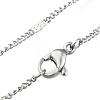 304 Stainless Steel Link Chain Necklaces NJEW-F248-16A-P-2