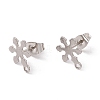 Non-Tarnish 201 Stainless Steel Stud Earring Findings STAS-G266-05P-1