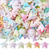 140Pcs Resin Bead Caps RESI-SC0006-87-1