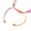Adjustable Nylon Cord Braided Bead Bracelet BJEW-JB05729-01-3