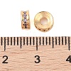 Brass Micro Pave Cubic Zirconia Beads KK-B100-043G-01-3