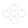 Ion Plating(IP) 316L Surgical Stainless Steel Hoop Earring Findings STAS-D164-03RG-1