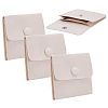 Microfiber Jewelry Flap Pouches ABAG-WH0032-121A-1