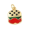Brass Enamel Charms KK-C110-14C-01G-1