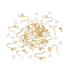 32Pcs 4 Styles Brass Pave Clear Cubic Zirconia Earring Hooks KK-TA0008-45-3