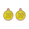 Alloy Enamel Pendants ENAM-S124-01B-14B-1