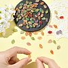 90Pcs 9 Colors Handmade Lampwork Beads LAMP-CJ0002-98-4