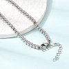 4MM Round 304 Stainless Steel Beaded Necklaces for Man and Women SA-CBAB767-16P-3