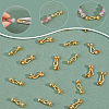Brass S-Hook Clasps KK-HS0002-04G-4