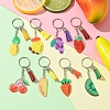 DIY Fruit Acrylic Keychain Making Kits DIY-FS0006-80-2