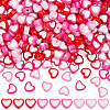 750Pcs 3 Colors Heart Acrylic Beads TACR-SP0001-40-1