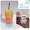 4Pcs 4 Styles Cup Mat Silicone Molds SIL-BG0001-01-8