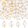 50Pcs 2 Colors Natural Cultured Freshwater Pearl Nuggets Charms PALLOY-PH01721-1