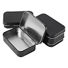 4Pcs Iron Jewelry Storage Boxes with Hinged Lid CON-SP0001-20A-1