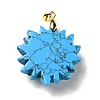 Synthetic Turquoise Pendants G-E043-01A-07G-3