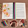 5Pcs 5 Colors Colorful Ribbon PU Leather Bookmarks AJEW-CP0003-86A-6