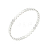 925 Sterling Silver Flat Beaded Finger Rings for Women RJEW-NH0002-01D-S-4